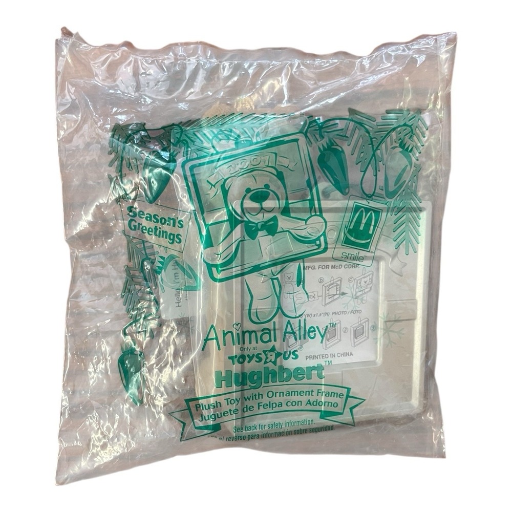 McDonald's 2001 Animal Alley Toys R Us‎ Hughbert Plush Ornament Frame